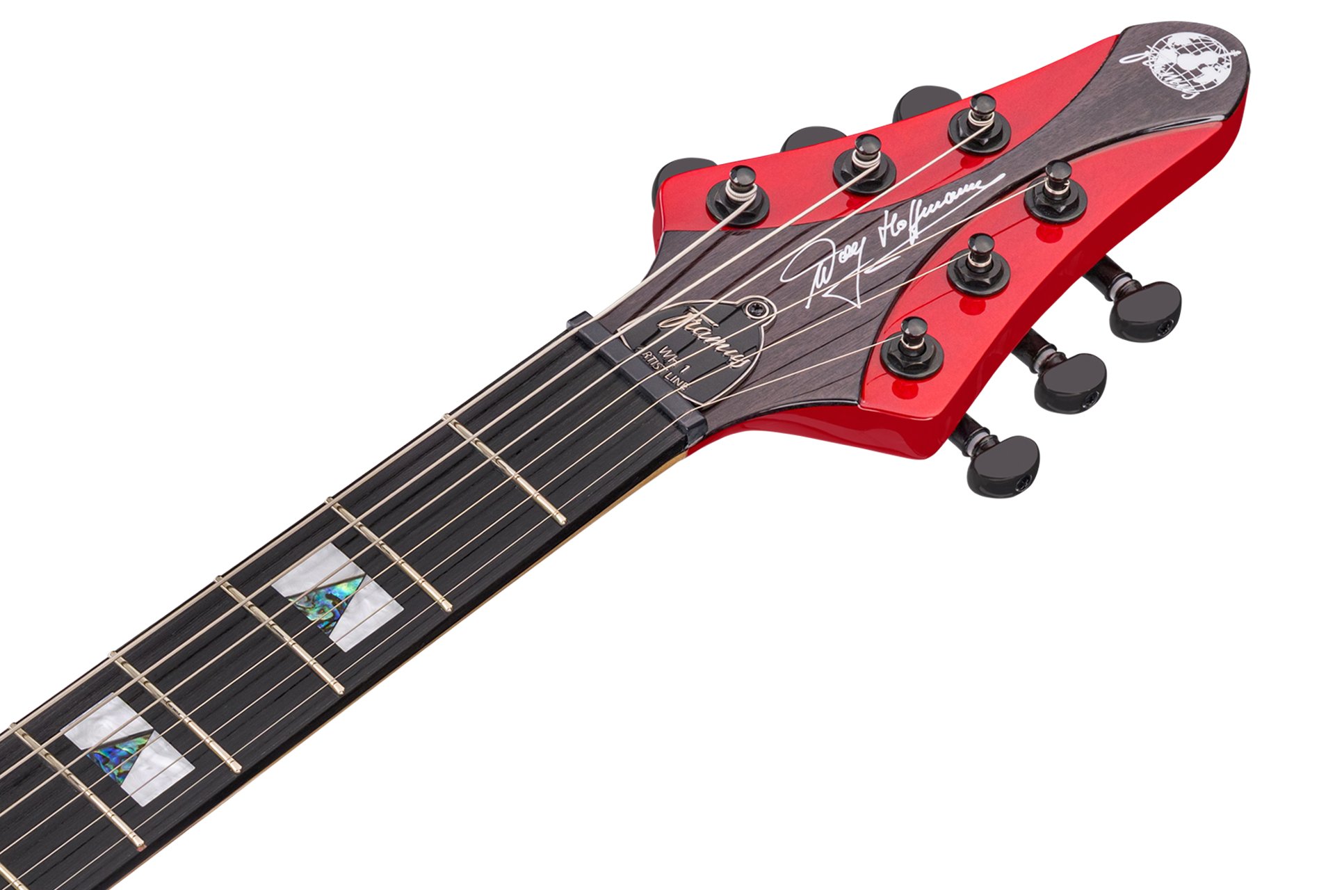 Artist Line Breaker WH-1- Majesty Red Blackburst Transparent High Polish E-Gitarre